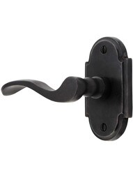 Solid Bronze Arched-Rosette Door Set with Chester Levers.